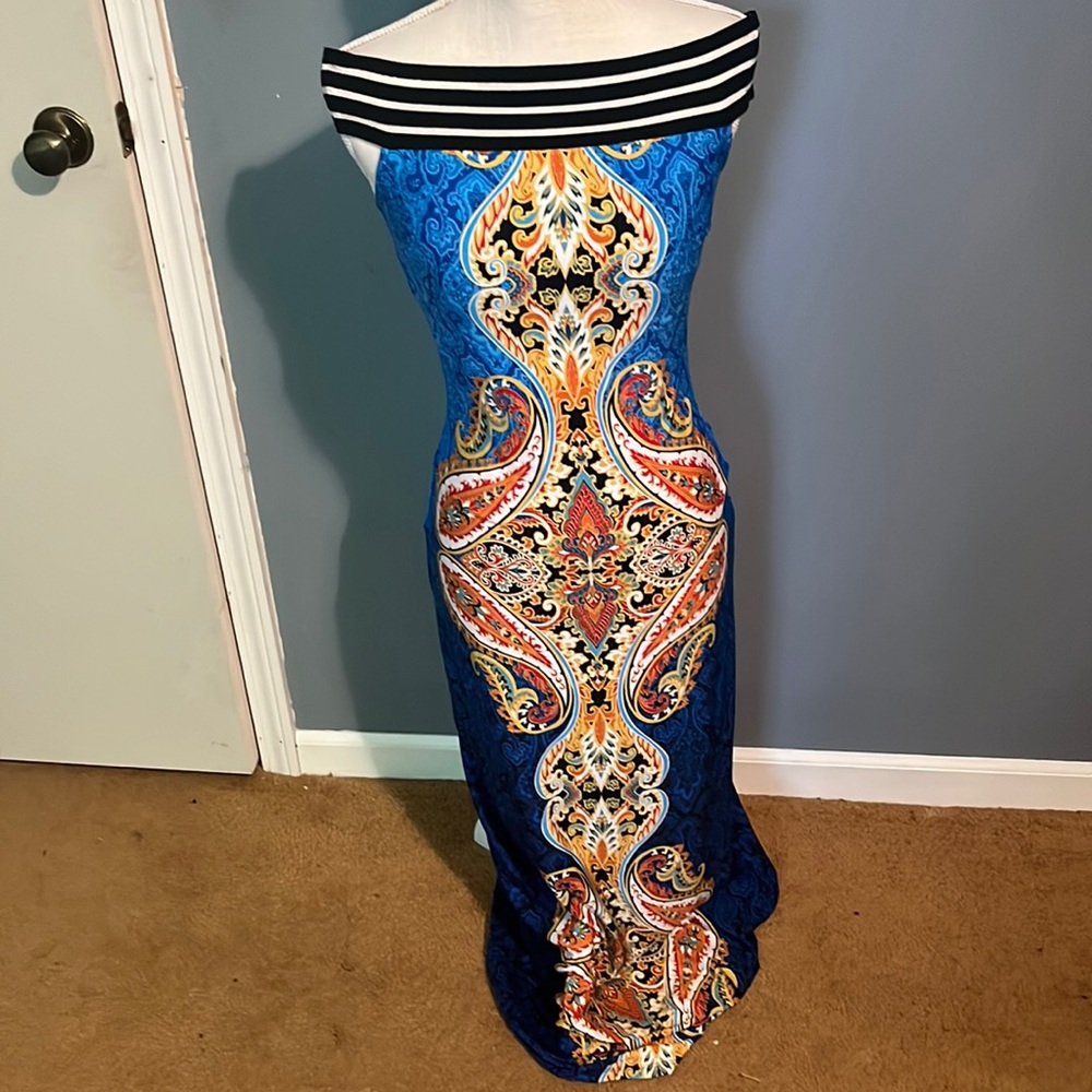 Off the shoulder maxi dress